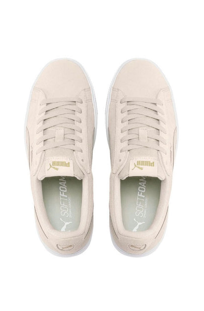 Tênis Puma Vikky Platform Stacked Sd Feminino Bege/Cinza