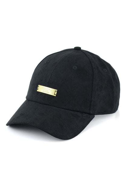 Bone PUMA Aba Curva Winterized Suede Strapback Preto
