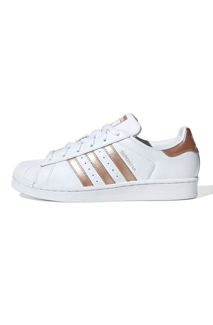 Tênis Adidas Superstar Feminino Branco/Cobre