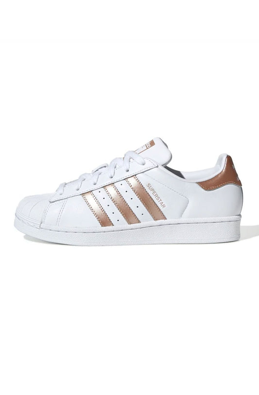 Tênis Adidas Superstar Feminino Branco/Cobre