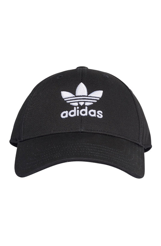 Bone Adidas Aba Curva Baseball Trefoil Strapback Preto/Branco