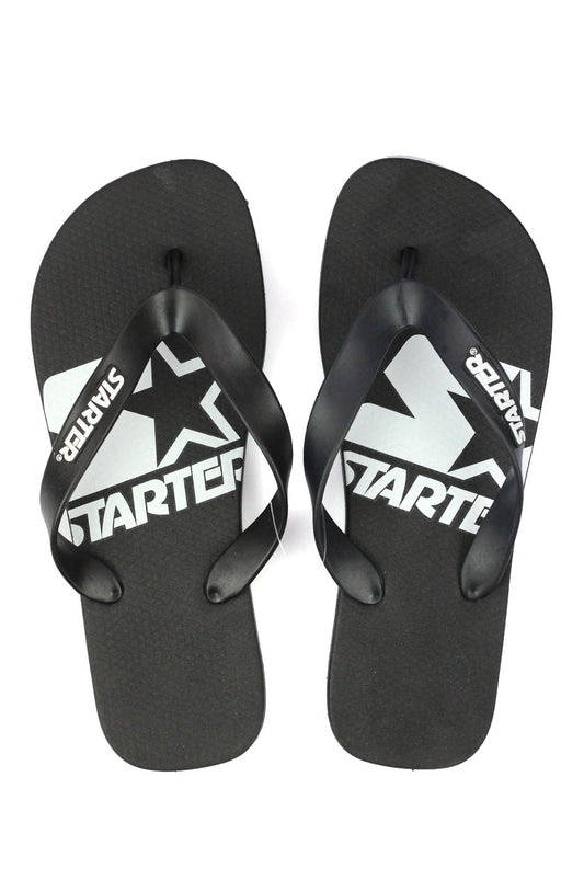 Chinelo de Tira Starter Flip Flop Logo Preto