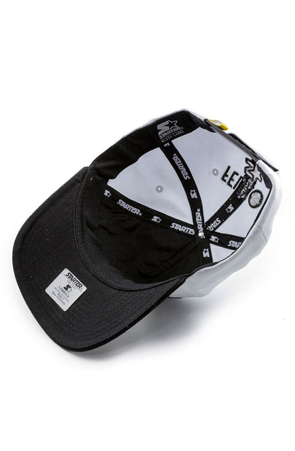 Bone STARTER Collab Felix The Cat Snapback Preto/Branco