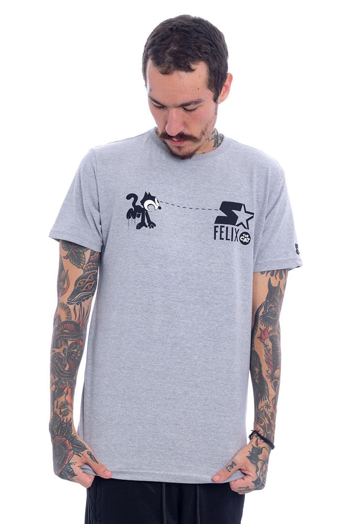 Camiseta STARTER Collab Felix The Cat Cinza