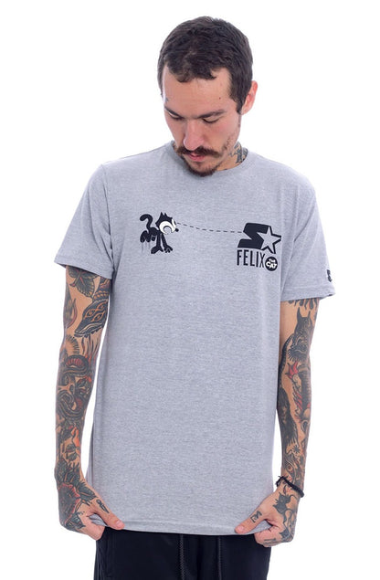 Camiseta STARTER Collab Felix The Cat Cinza