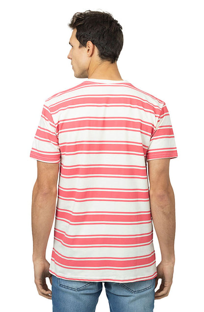 Camiseta STARTER Listrada Branca/Rosa