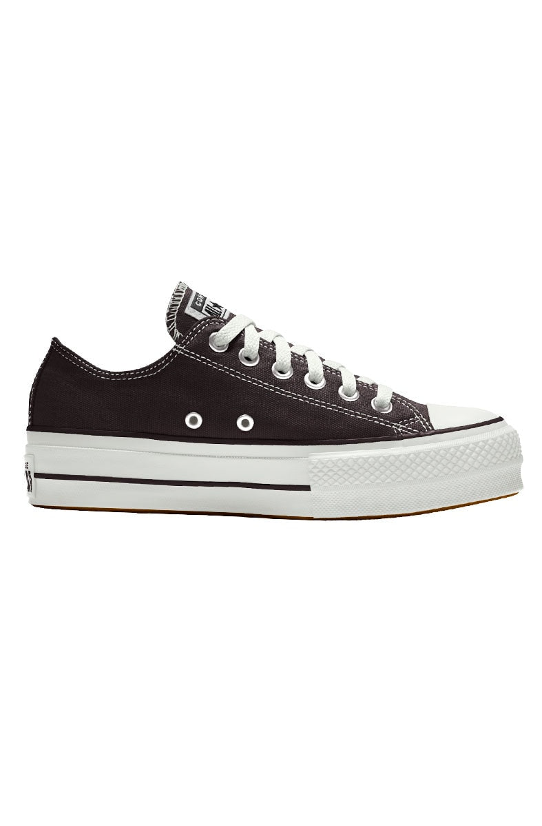 Tênis Converse Chuck Taylor All Star Lift Plataforma Low Preto/Branco
