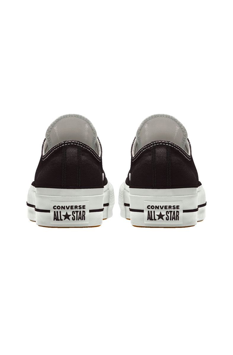 Tênis Converse Chuck Taylor All Star Lift Plataforma Low Preto/Branco