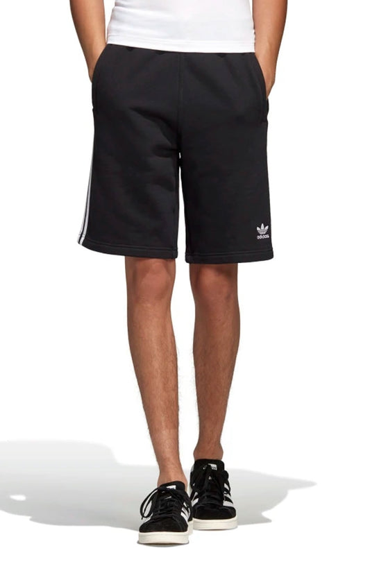 Bermuda Adidas 3 Stripes Preta/Branca