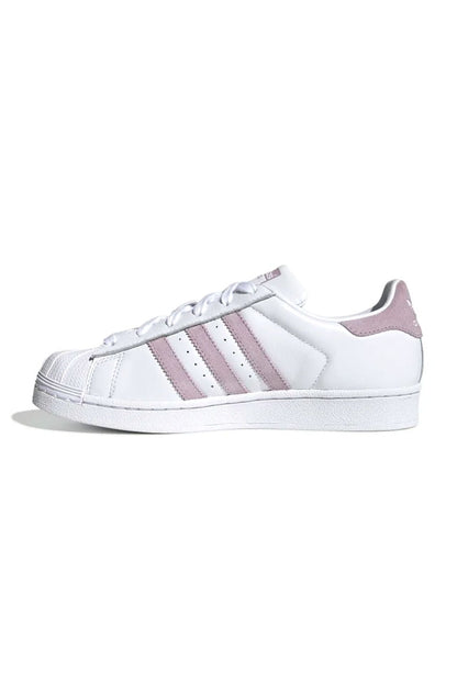 Tênis Adidas Superstar Feminino Branco/Rosa