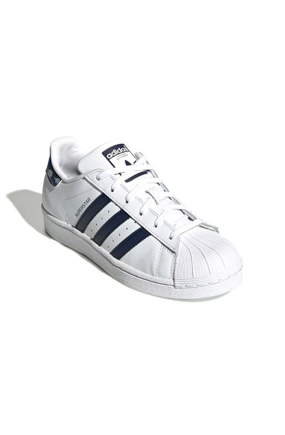 Tênis Adidas Superstar Branco/Azul/Tribal