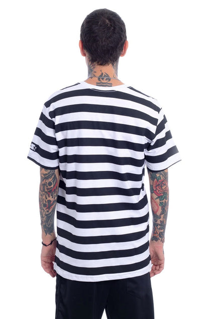 Camiseta STARTER Collab Felix Listrada Branca/Preta