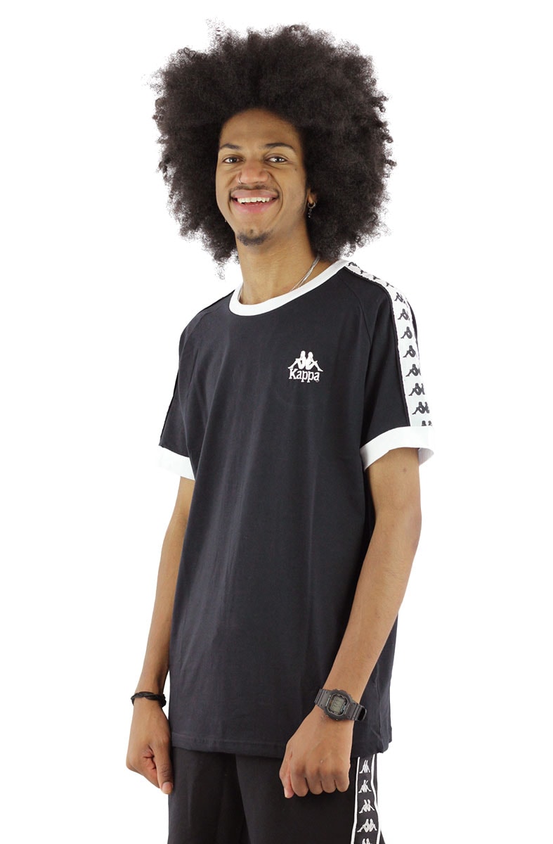 Camiseta Kappa Authentic Logo Peq Preta
