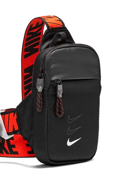 Bolsa Nike Shoulderbag Essentials Unissex Preta/Laranja