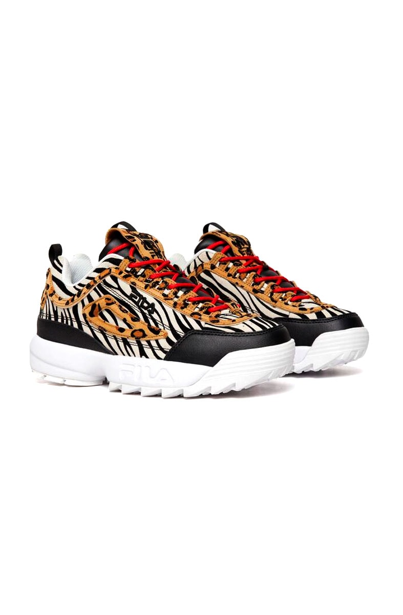 Tênis FILA Disruptor 2 Feminino Animal Print Onça/Zebra