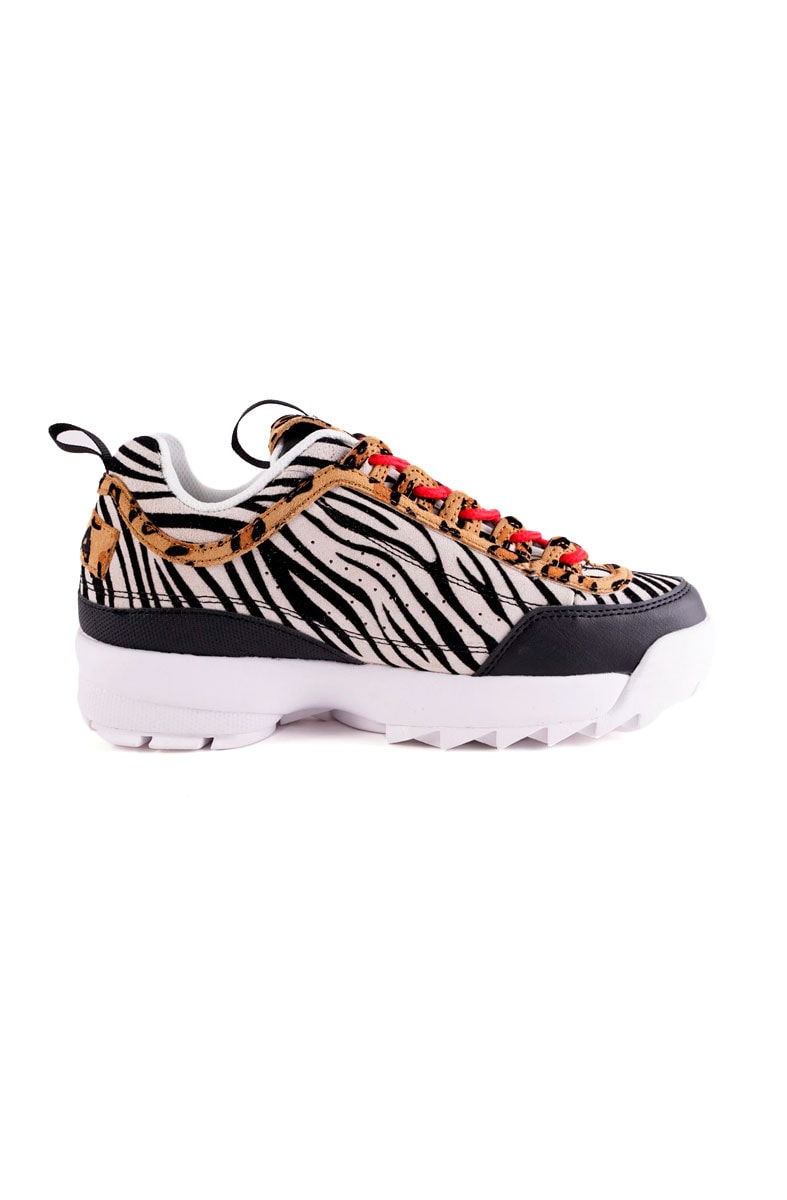 Tênis FILA Disruptor 2 Feminino Animal Print Onça/Zebra
