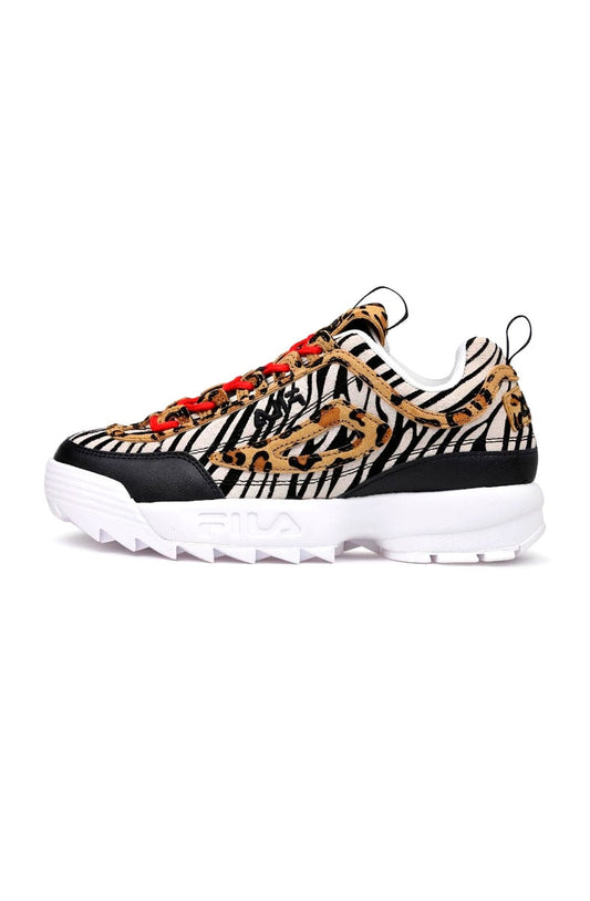 Tênis FILA Disruptor 2 Feminino Animal Print Onça/Zebra