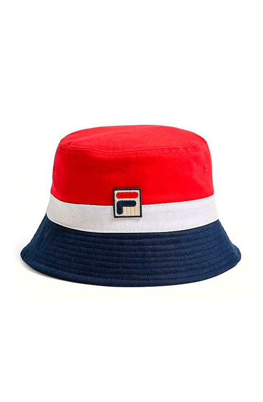 Chapeu Bucket Hat Fila Basil Vermelha/Branca/Azul