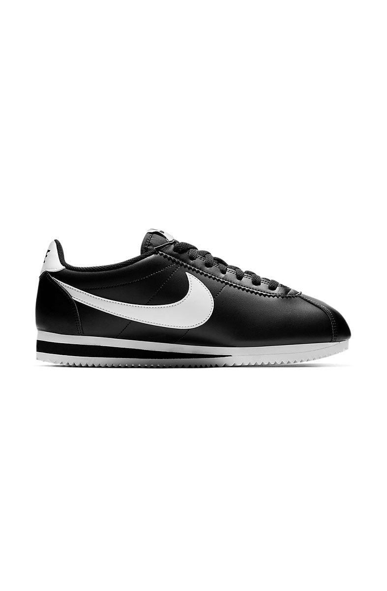 Tênis Nike Classic Cortez Feminino Couro Preto/Branco