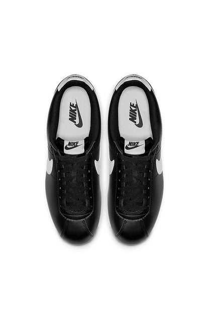Tênis Nike Classic Cortez Feminino Couro Preto/Branco