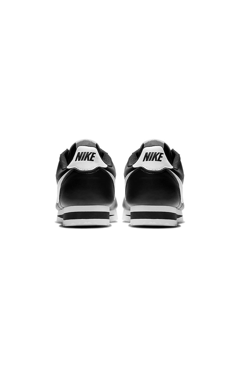 Tênis Nike Classic Cortez Feminino Couro Preto/Branco