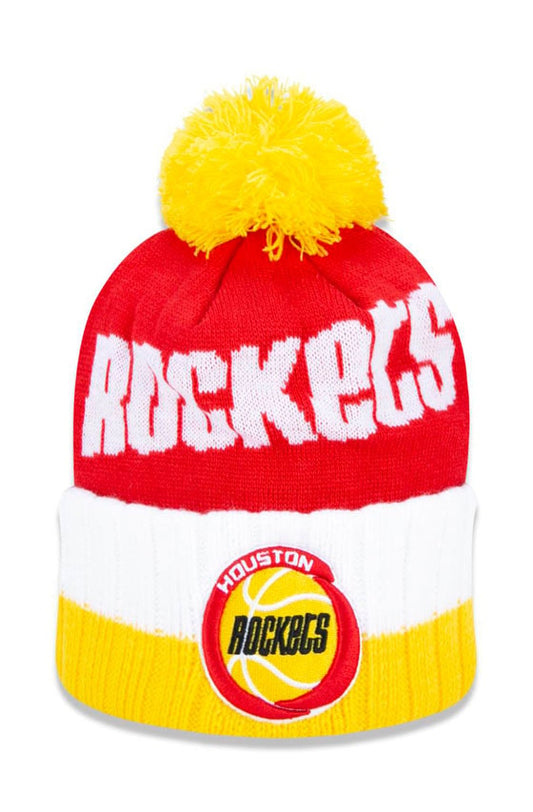 Touca Gorro New Era Houston Rockets Nba Global Collection  Amarelo/Vermelho