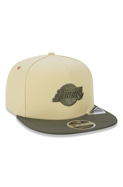 Boné New Era 9Fifty Original Fit Aframe Nba Los Angeles Lakers Surton  Bege