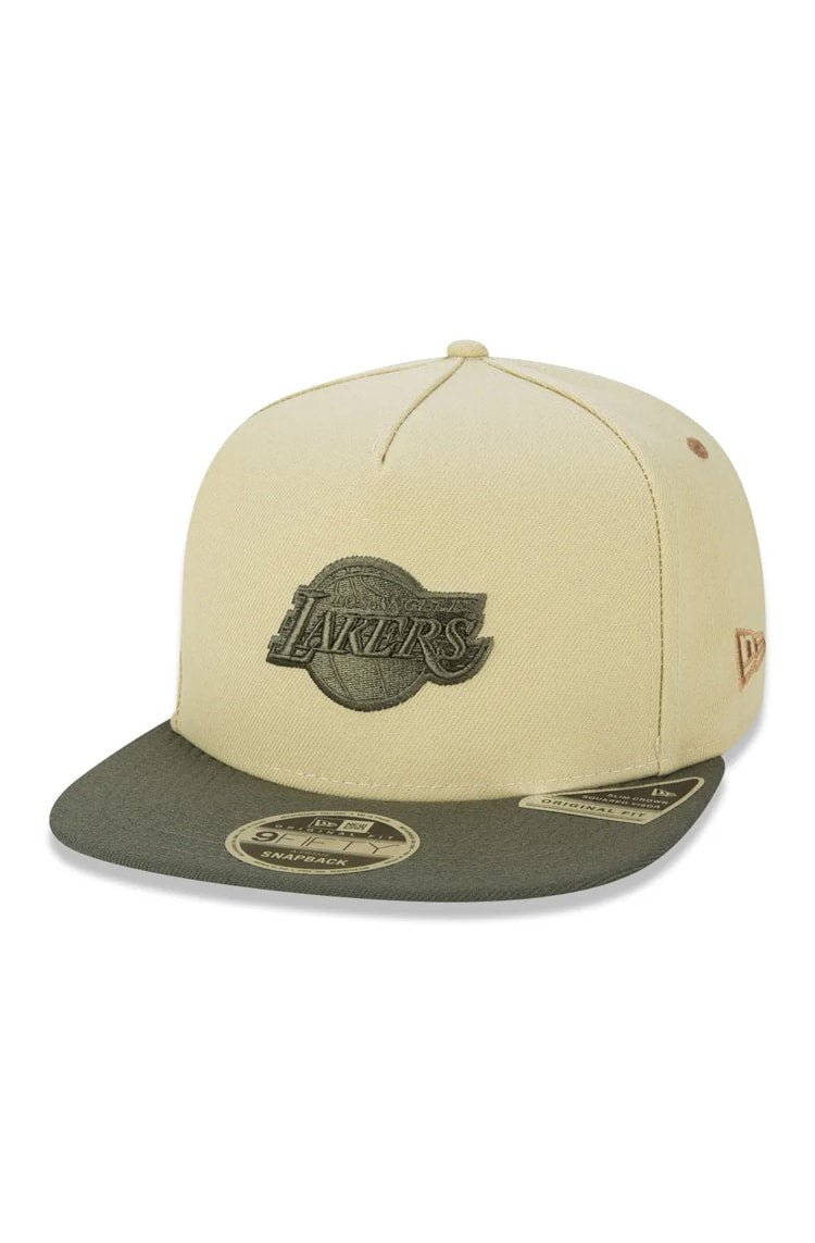 Boné New Era 9Fifty Original Fit Aframe Nba Los Angeles Lakers Surton  Bege