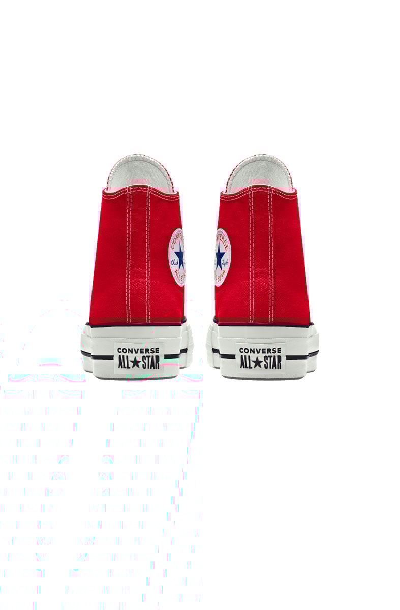 Tênis Converse Chuck Taylor All Star Lift Plataforma High Vermelho/Branco