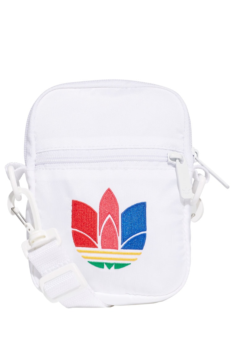 Bolsa Adidas Shoulder Bag Fest Logo 3D Branca