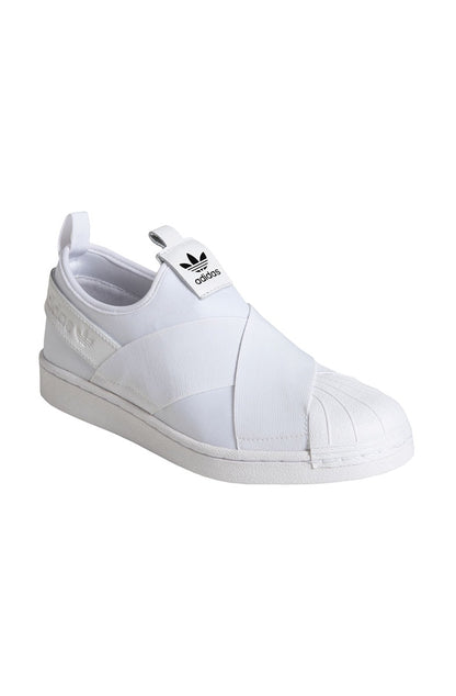 Tênis Adidas Superstar Slip-On Feminino Branco/Branco