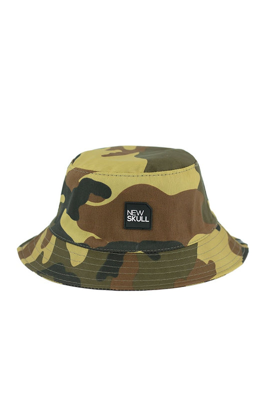 Chapeu Bucket Hat NewSkull Rubber Camuflado