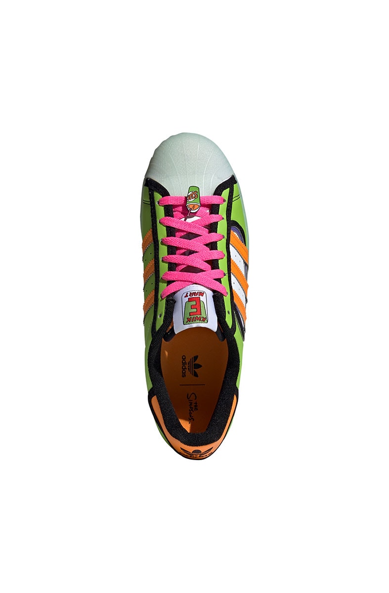 Tênis Adidas Superstar x The Simpsons Squishee Verde/Laranja