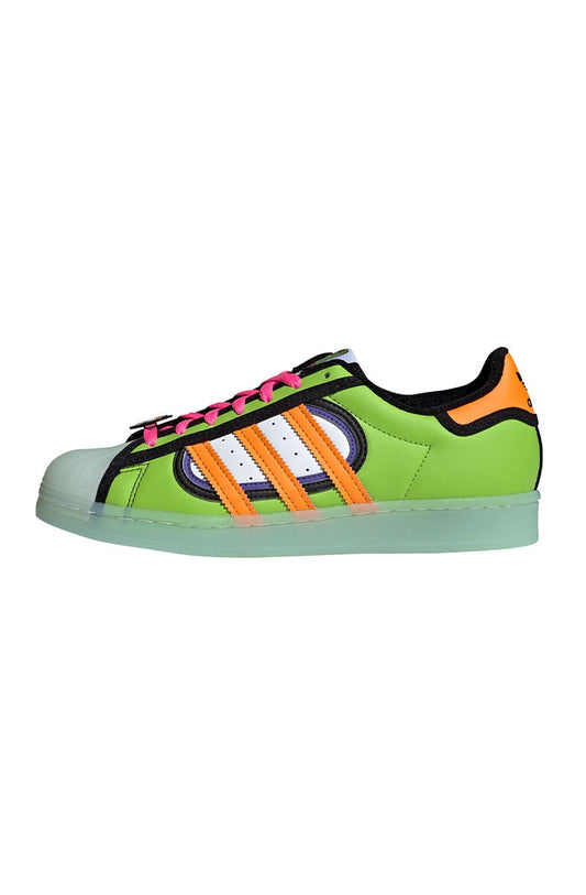Tênis Adidas Superstar x The Simpsons Squishee Verde/Laranja