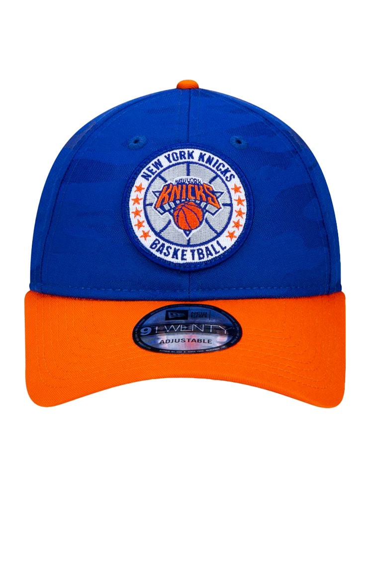 Bone New Era 9Twenty Aba Curva Ajustável New York Knicks Nba Azul/Laranja