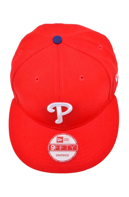Bone New Era 9Fifty Philadelphia Phillies Mlb Vermelho/Branco