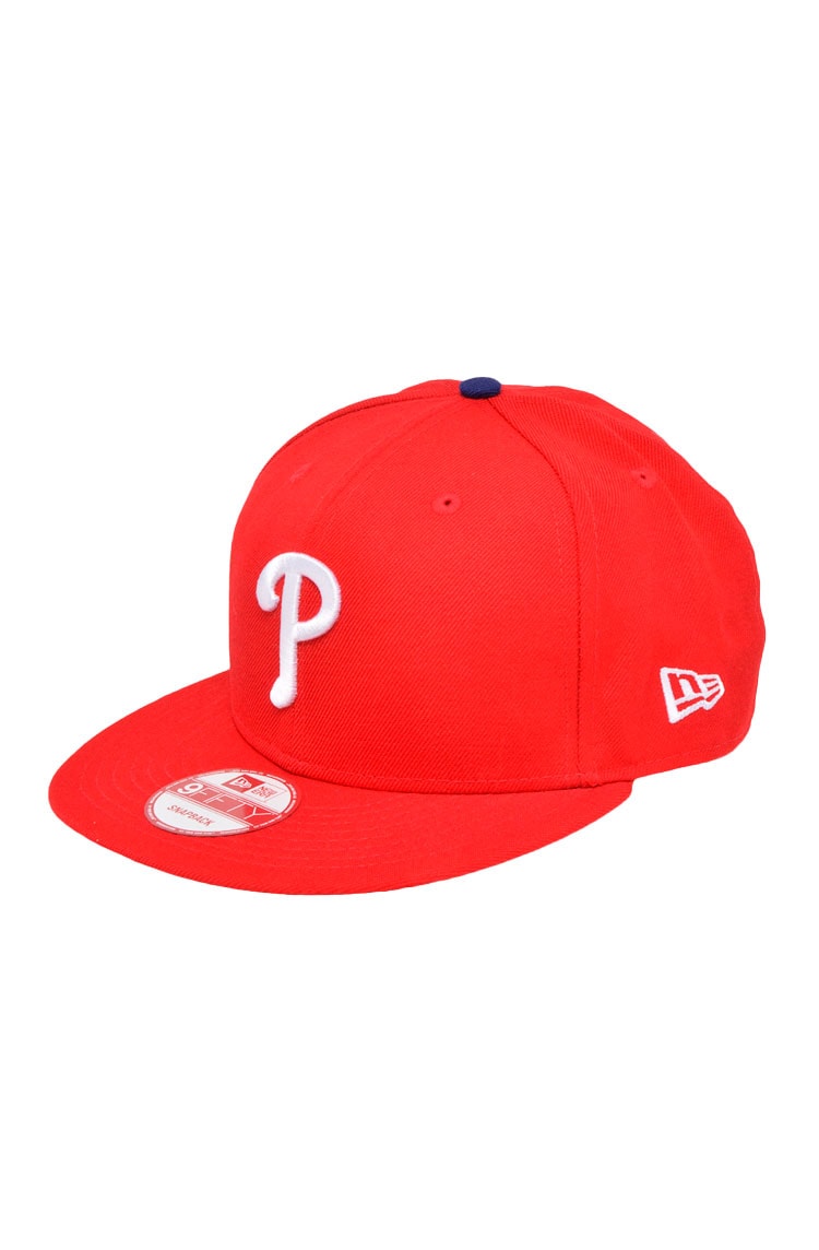 Bone New Era 9Fifty Philadelphia Phillies Mlb Vermelho/Branco