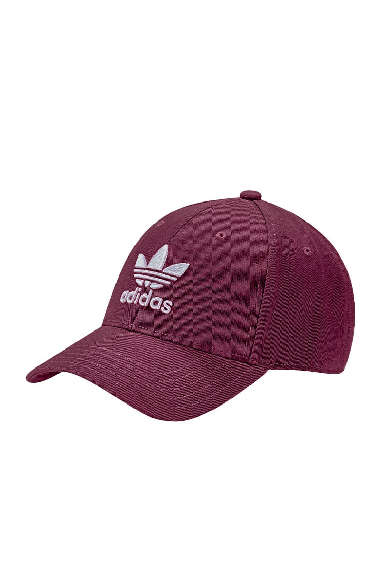 Bone Adidas Trefoil Baseball Unissex Bordo/Branco