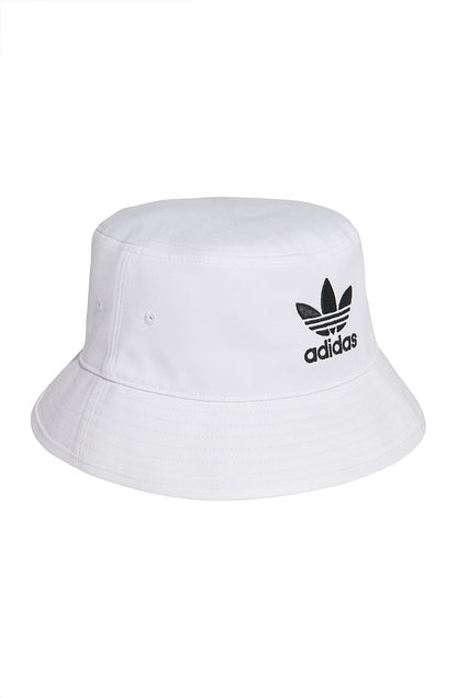 Chapeu Bucket Hat Adidas Trefoil Branco/Preto