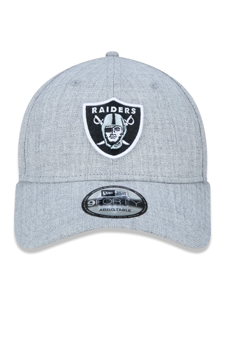Bone New Era 9forty Nfl Las Vegas Raiders College Logo Cinza/Preto
