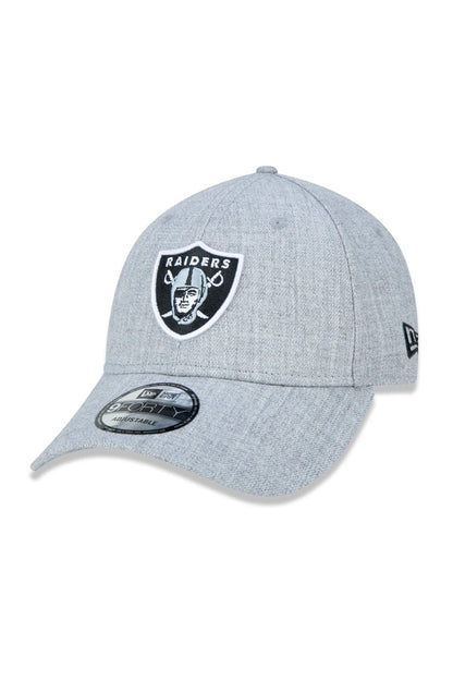Bone New Era 9forty Nfl Las Vegas Raiders College Logo Cinza/Preto