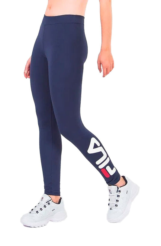 Calça Fila Legging Letter Feminina Azul/Branca