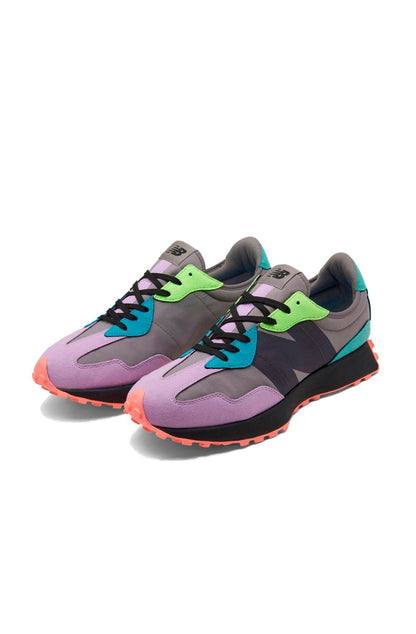 Tênis New Balance 327 MS327EZ Cinza/Verde/Rosa