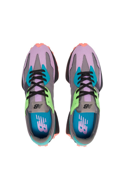 Tênis New Balance 327 MS327EZ Cinza/Verde/Rosa