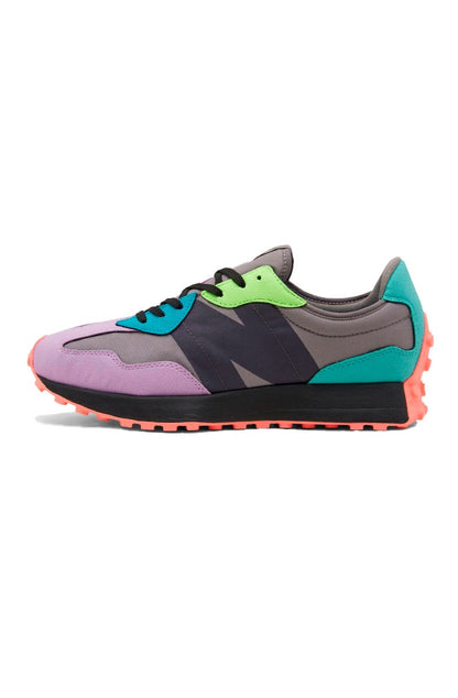 Tênis New Balance 327 MS327EZ Cinza/Verde/Rosa