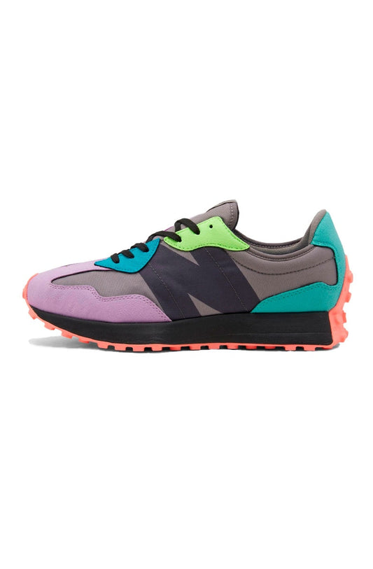 Tênis New Balance 327 MS327EZ Cinza/Verde/Rosa