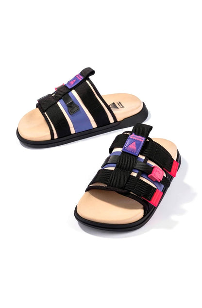 Chinelo Slide Rider Slx Commuter Pack Preto/Bege/Rosa