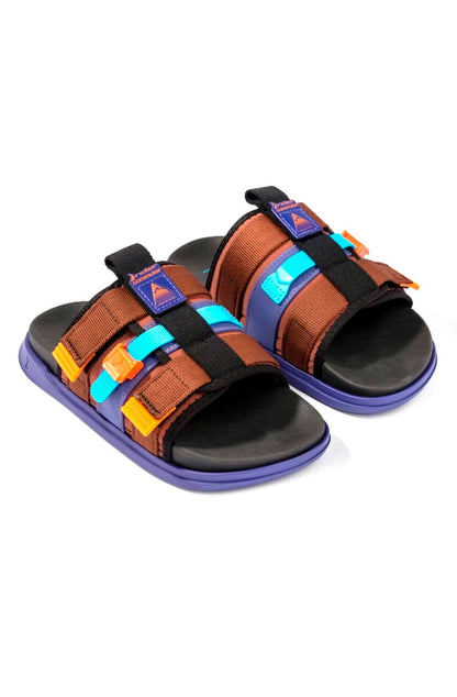Chinelo Slide Rider Slx Commuter Pack Violeta/Preto/Laranja