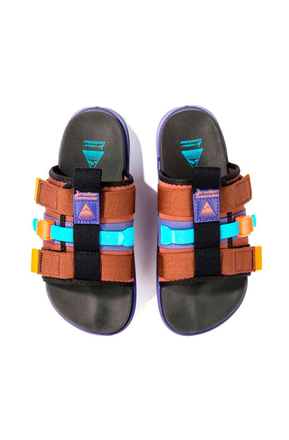 Chinelo Slide Rider Slx Commuter Pack Violeta/Preto/Laranja