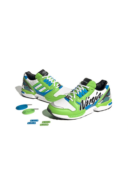 Tênis Adidas Zx 8000 Kawasaki Ninja Verde/Azul/Branco